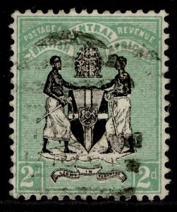 NYASALAND - BCA QV SG22, 2d black & green, FINE USED. Cat £12.