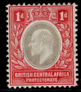 NYASALAND - BCA EDVII SG68, 1d grey & carmine, M MINT. Cat £12.