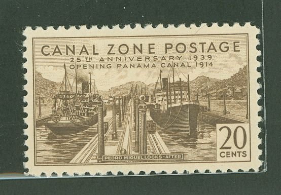 Canal Zone #133 Unused Single