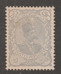 Middle East, Persia, stamp, scott#116, mint, hinged, 4kr, grey