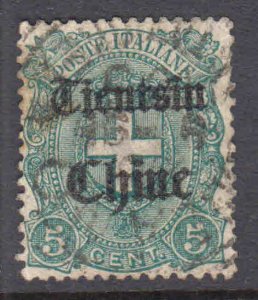 ITALY 75 UNLISTED TIENTSIN CHINE OVERPRINT CDS VF SOUND $$$$$$$