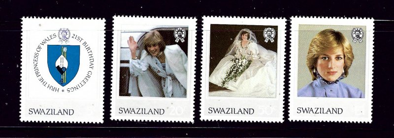 Swaziland 406-09 MNH 1982 Princess Diana 21st Birthday