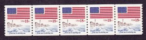 PNC5 18c Flag 7 US #1891 MNH F-VF