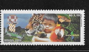 Brazil 2002 System for the Vigilance Amazon Project Sc 2852 MNH A2986