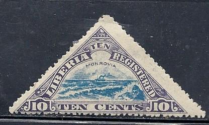 Liberia #F18  ( M )  CV $1.50