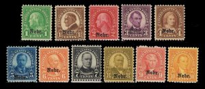 SCOTT 669 670 671 672 673 674 675 676 677 678 679 MINT OG NH COMPLETE NEB. SET