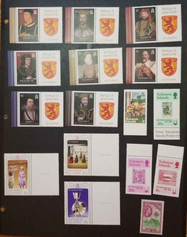 SOLOMON ISLANDS Mint Stamp Lot MNH OG Unused T1733