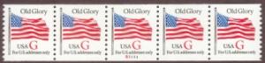 US Stamp #2891 MNH - Red 'G' Rate PS5 #S1111 Coil Strip of 5