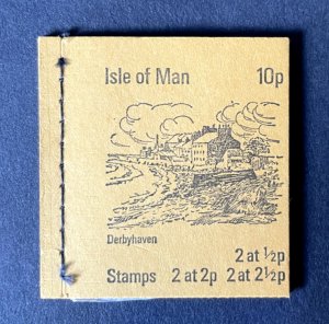 Isle of Man: 1973,  First Definitive set,  10p Stamp Booklet,   MNH
