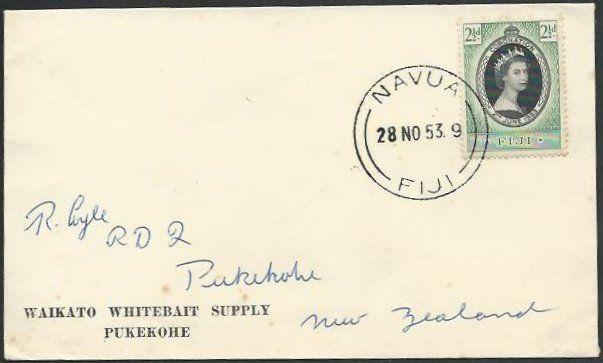 FIJI 1953 cover NAVUA cds..................................................61728