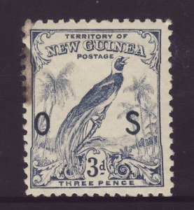 1932 New Guinea 3d Official Mounted Mint SGO46 