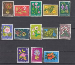 J44165 JL stamps 1963 sierra leone set mh/mhr #227-39 flowers