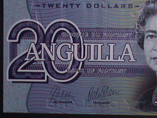 ​ANGUILLA 2019-COLLECTIBLE UNCIRCULATED POLYMAR LOVELY BEAUTIFUL NOTE VF