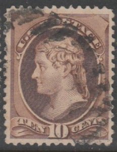 U.S. Scott Scott #209 Jefferson Stamp - Used Single