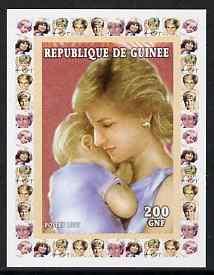 Guinea - Conakry 1997 Princess Diana 200f series #2 imper...