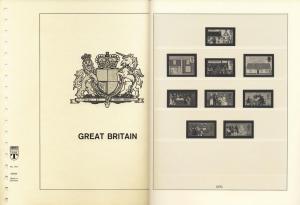 Great Britain 1970-80 Lindner Hingeless Stamp Album Pages