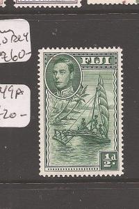 Fiji KGVI 1/2d Ship SG 249a P14 MOG (7avv) 