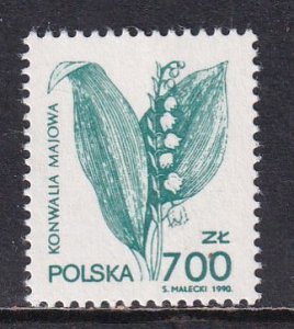 Poland 1991 Sc 3026 Flower Flora Lily of the Valley Stamp MNH