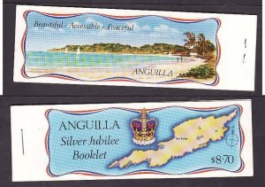 Anguilla-Sc#271-4- id10-unused NH booklet-Maps-Silver Jubilee-