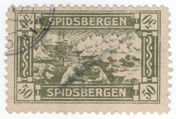 (I.B-CK) Norway Local Post : Spitsbergen 50 Ore