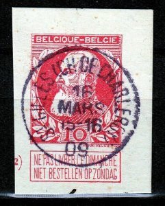 Belgium Postal Stationery Cut Out St Gilles A14P2F102-