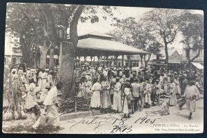 1905 Pointe A Pitre Guadeloupe RPPC Postcard Cover To San Francisco CA USA Marke