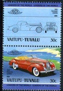 Tuvalu Vaitupu 1985 CAR PACKARD DARRIN 2 values Perforated Mint (NH)