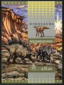 SOLOMON ISLANDS 2016 DINOSAURS  SOUVENIR SHEET MINT NH