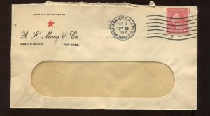 482 Schermack Used on R. H. Macy & Co.  Cover MG318