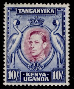 KENYA UGANDA TANGANYIKA GVI SG149b, 10s reddish-purple & blue, NH MINT. Cat £60.