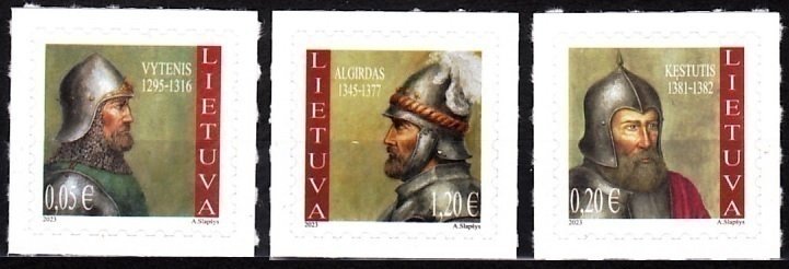 LITHUANIA 2023-04 Definitive: Rulers of Great Duchy of Lithuania, MINT