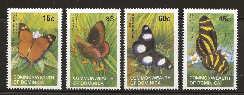 DOMINICA  SC # 768 - 71   MNH