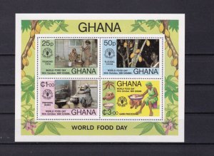 SA12b Ghana 1981 World Food Day mint minisheet