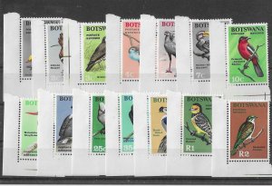 Botswana Sc #19-32 set of 14 NH VF