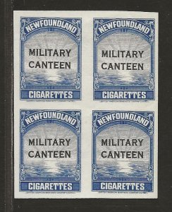 NEWFOUNDLAND  SC# NFTB50  BLK/4  VF/MNGAI