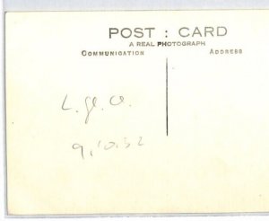 GB RP Card Aviation GLIDER *PROFESSOR* London Gliding Club 1932{ex Slater}PG104