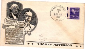 #807 Thomas Jefferson – Anderson Cachet DH22