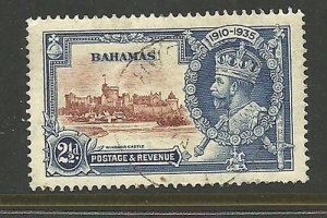 Album Treasures Bahamas Scott # 93 2 1/2p George V Silver Jubilee VFU CDS-