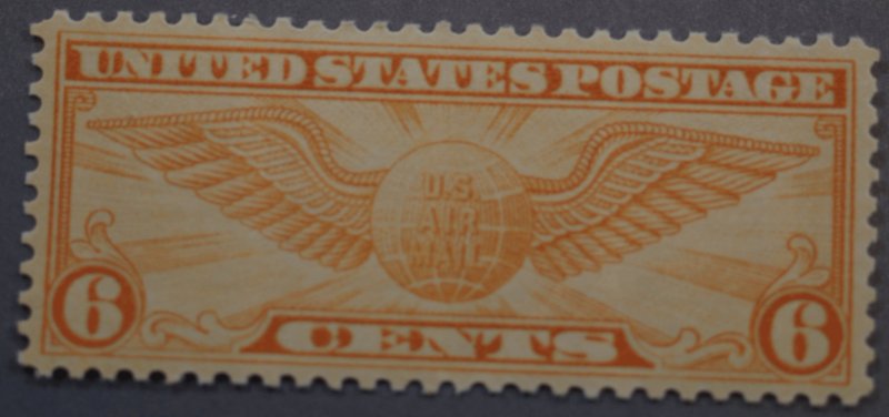 United States #C19 6 Cent Orange Airmail OG VLH