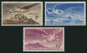 Ireland C1-C3, MNH. Michel 101-104. Air Post 1948-1949. Angel over landmarks.