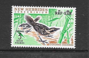 BIRDS - NEW HERBRIDES #106 (BR) WARBLER MH