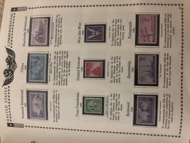 The All American Stamp Album Mint Stamps Very Nice Starts At 1933 Almost Full