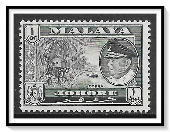 Johore #158 Sultan & Copra MNH