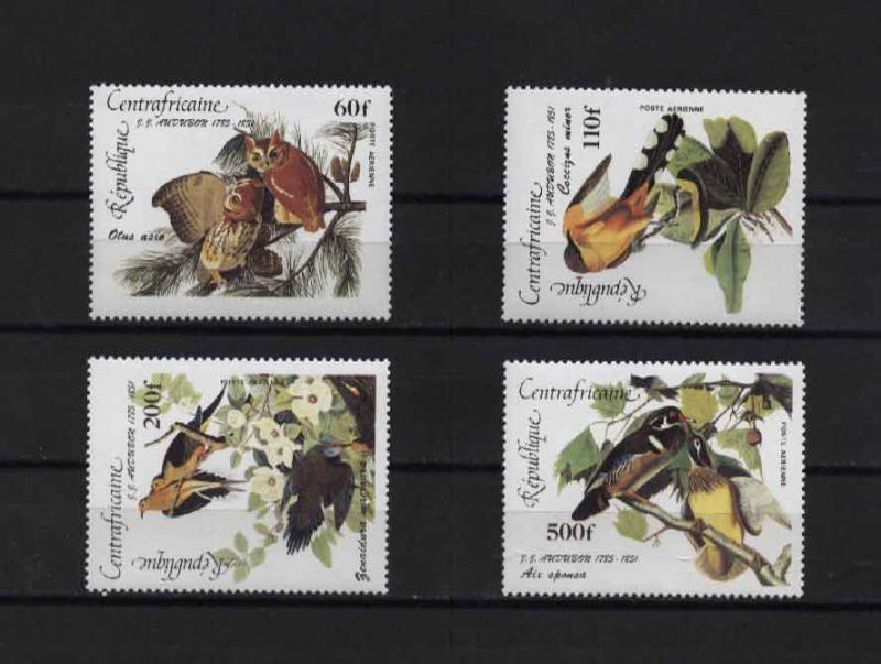 Central Africa Birds/Audubon/Owls Mi#1094-97 MNH