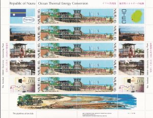 Nauru # 250-251, Ocean Thermal Energy, Full Sheets, NH, 1/2 Cat.