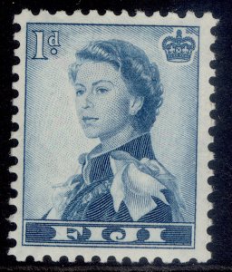 FIJI QEII SG281, 1d turquoise-blue, M MINT.