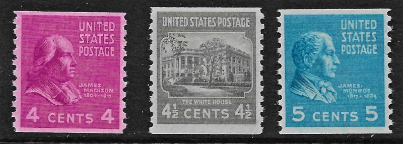 US Sc. 843 - 845 og NH