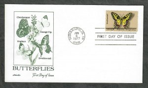 1712  Butterfly Unaddressed Reader's Digest FDC