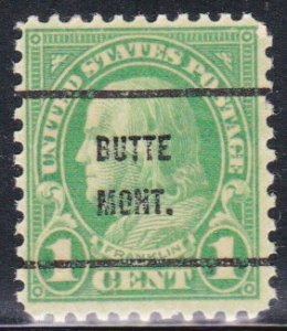 Precancel - Butte, MT PSS 632-61 - Bureau Issue