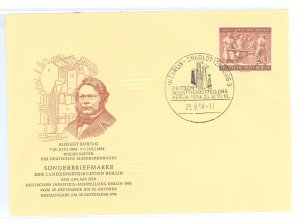 Germany/Berlin (9N) 9N112 Honoring Industry (an early Forge) solo on an unaddressed cacheted First Day cover